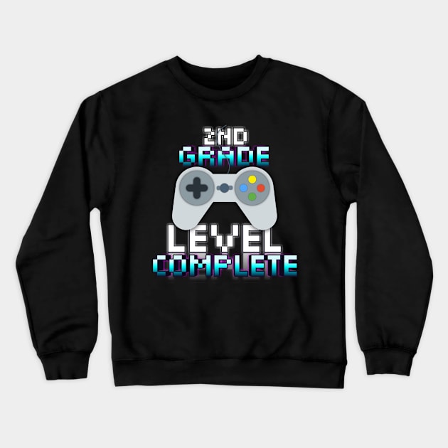 2nd Grade Gamer Graduation Kids School Crewneck Sweatshirt by MaystarUniverse